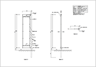 懸垂幕装置自立F字型ロープ式参考図面