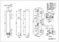 懸垂幕装置手動下巻型ガイドレール式参考図PDF